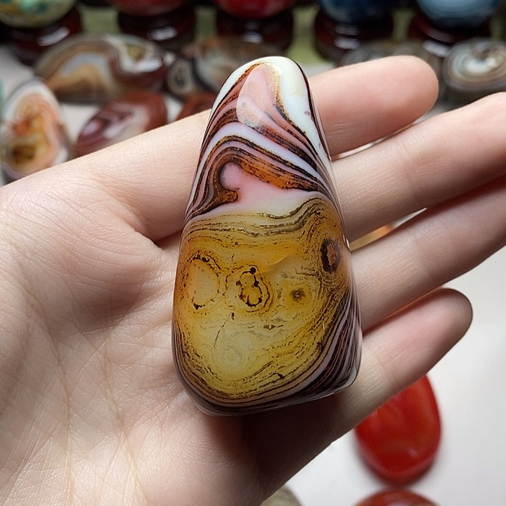 玛瑙/玉髓未镶嵌吊坠(不含链)