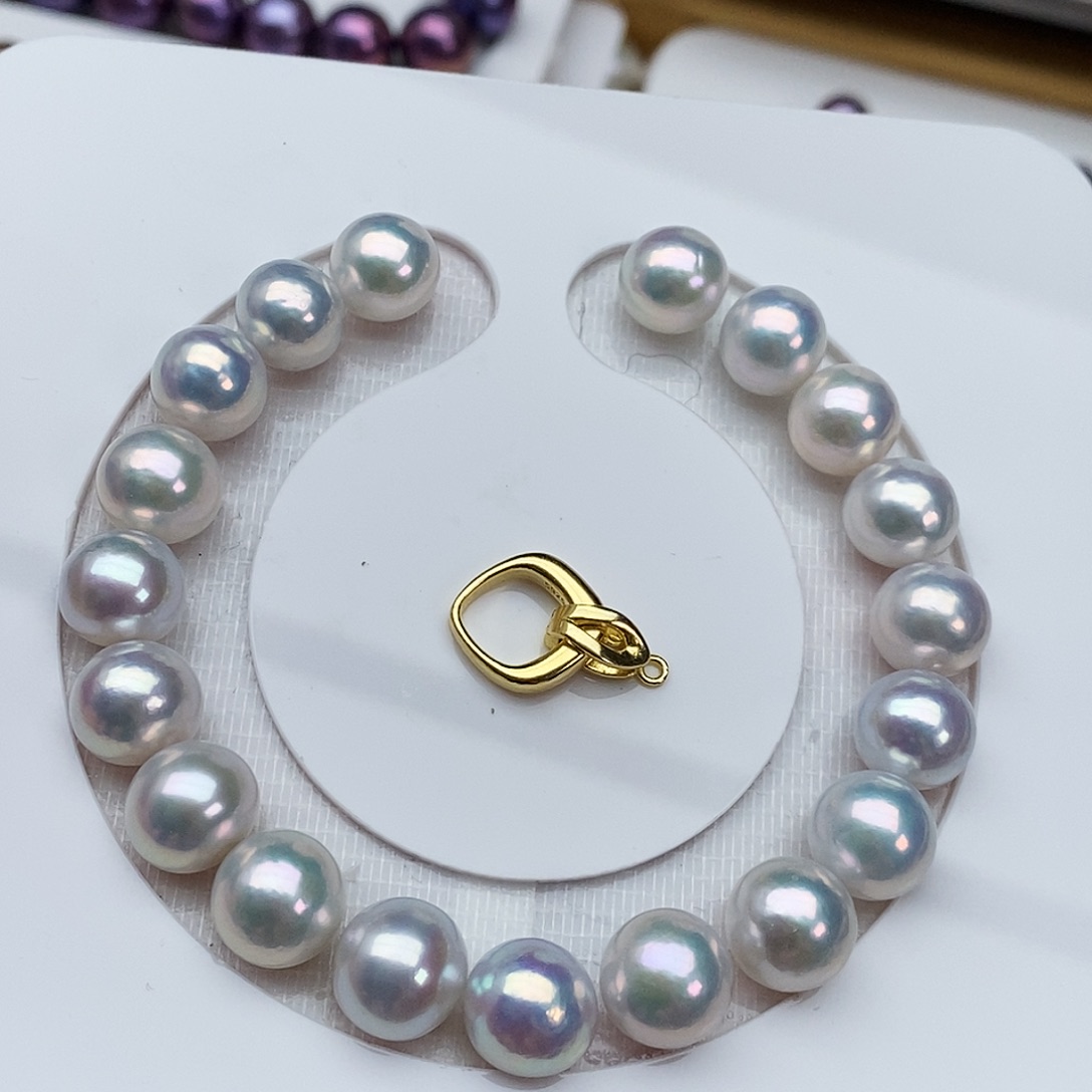 淡水珍珠耳饰银S925镶嵌