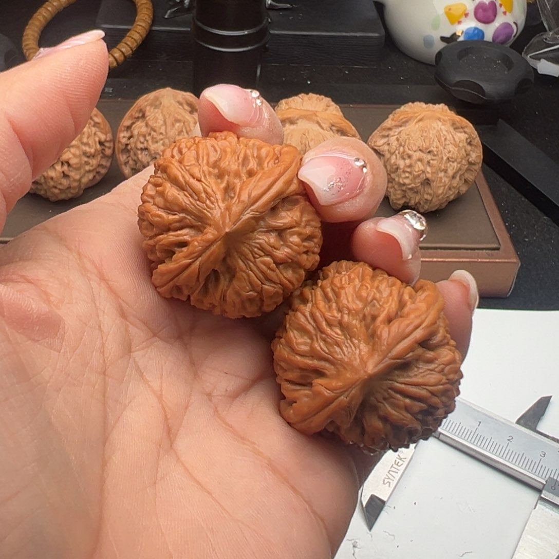 文玩核桃把件莲花36