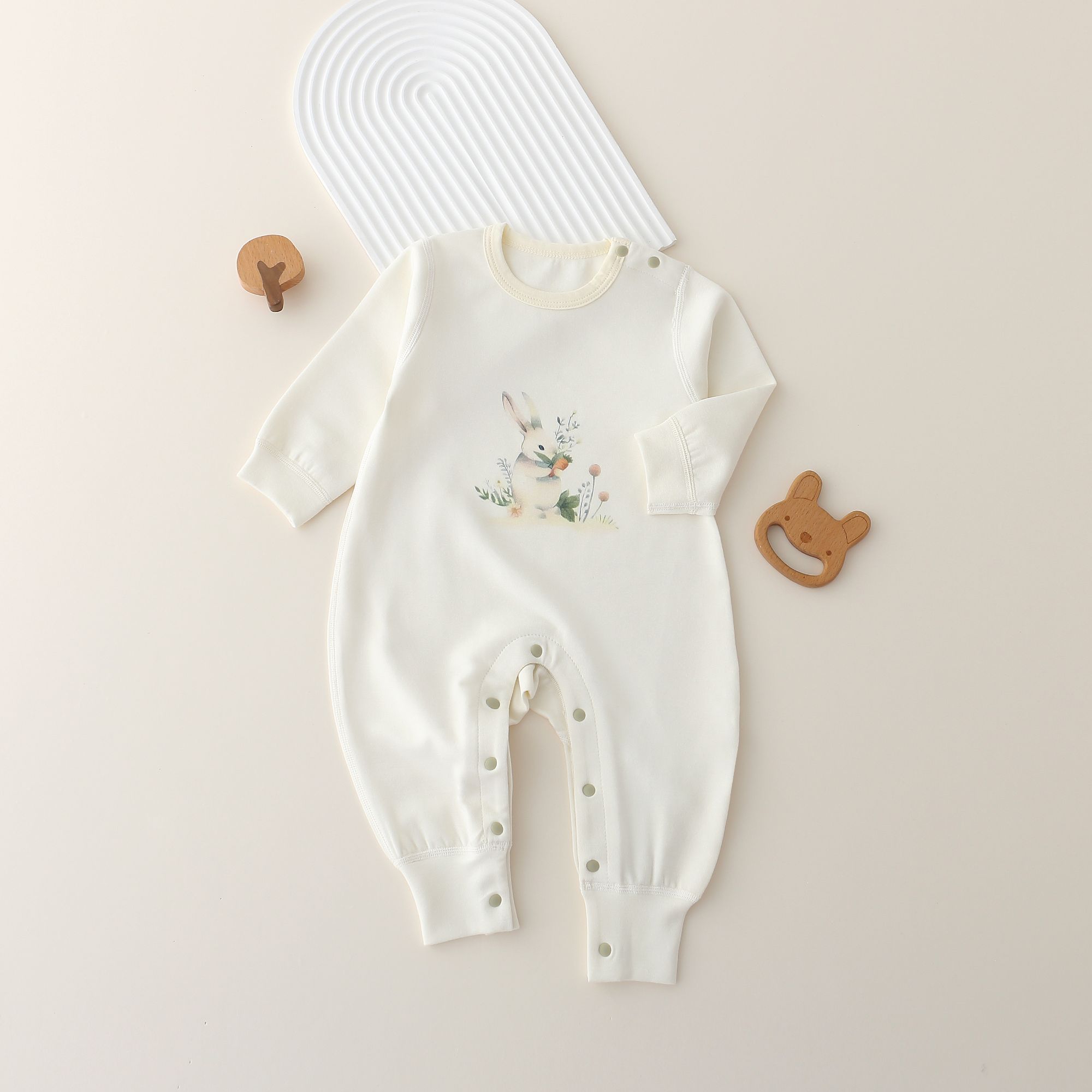 婴幼儿连体衣哈衣爬服童装2025年春季新款连体9163101