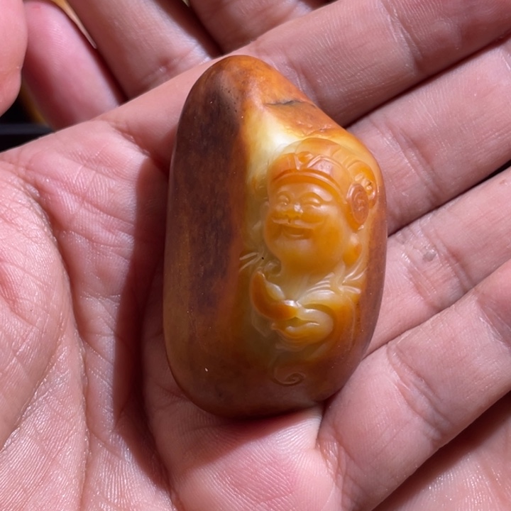 和田玉未镶嵌吊坠(不含链)建**王