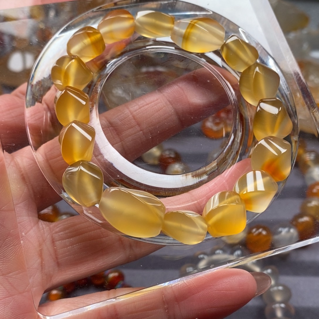 玛瑙/玉髓未镶嵌手链