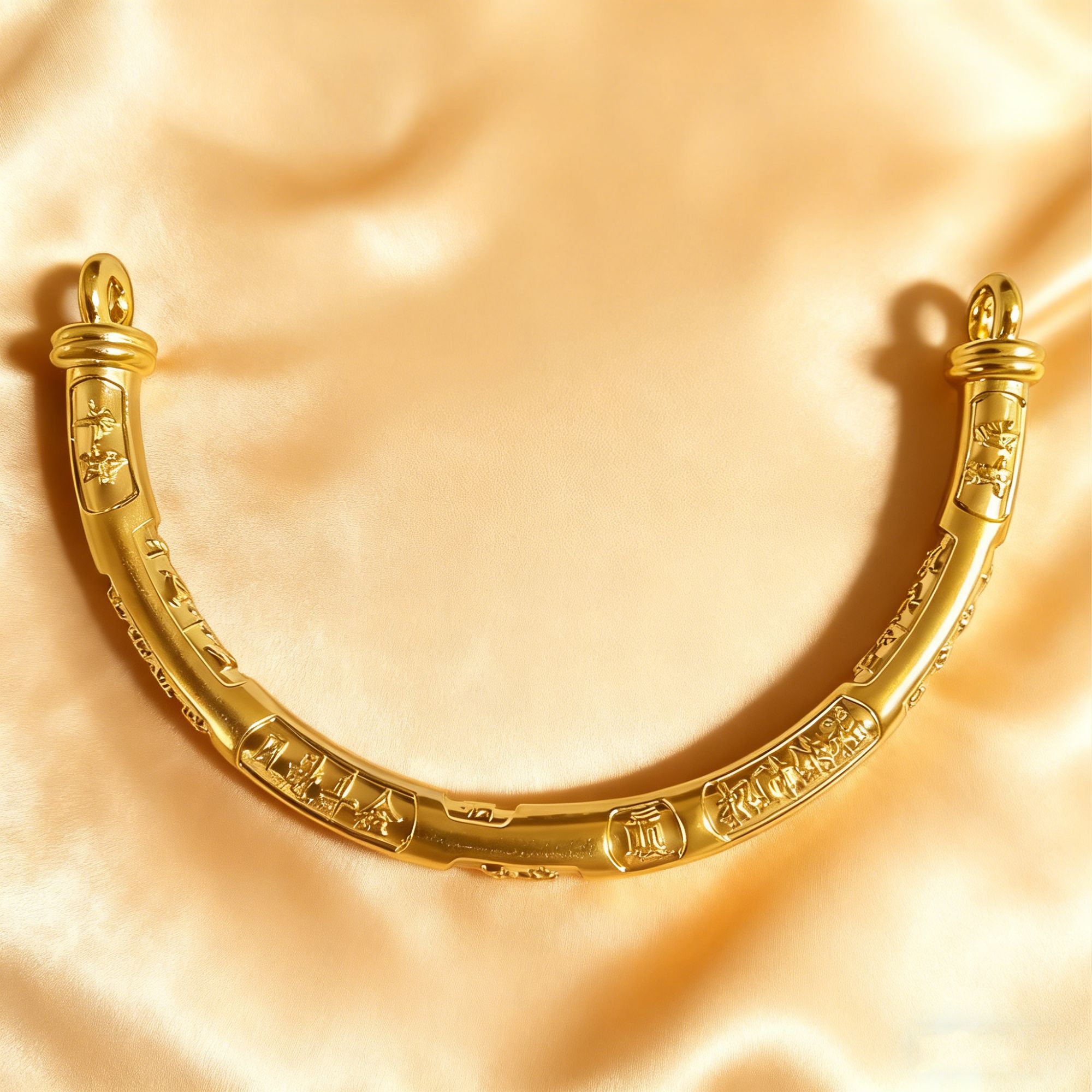 【黄金】足金999吉言半镯CY215