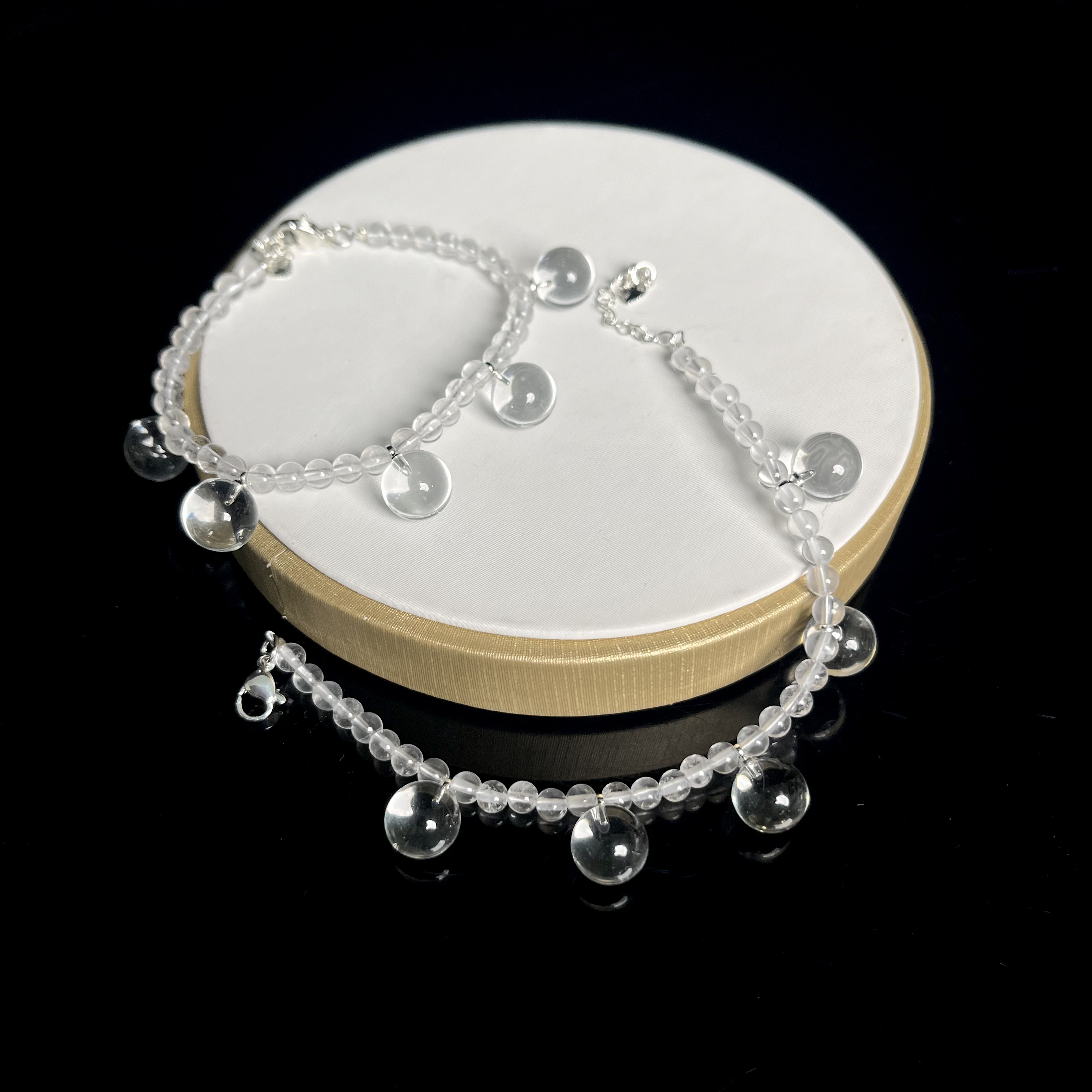 白水晶满天星泡泡珠手链YC470多样性发其一设计款