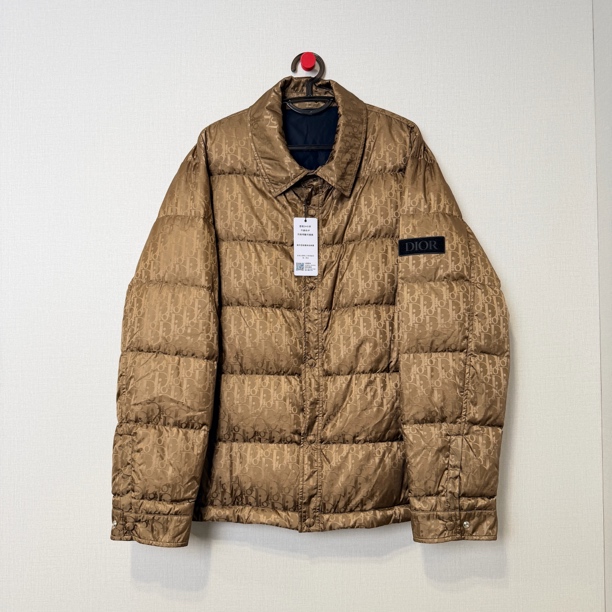 未使用 DIOR/迪奥 金色满印羽绒服/56/编号11883