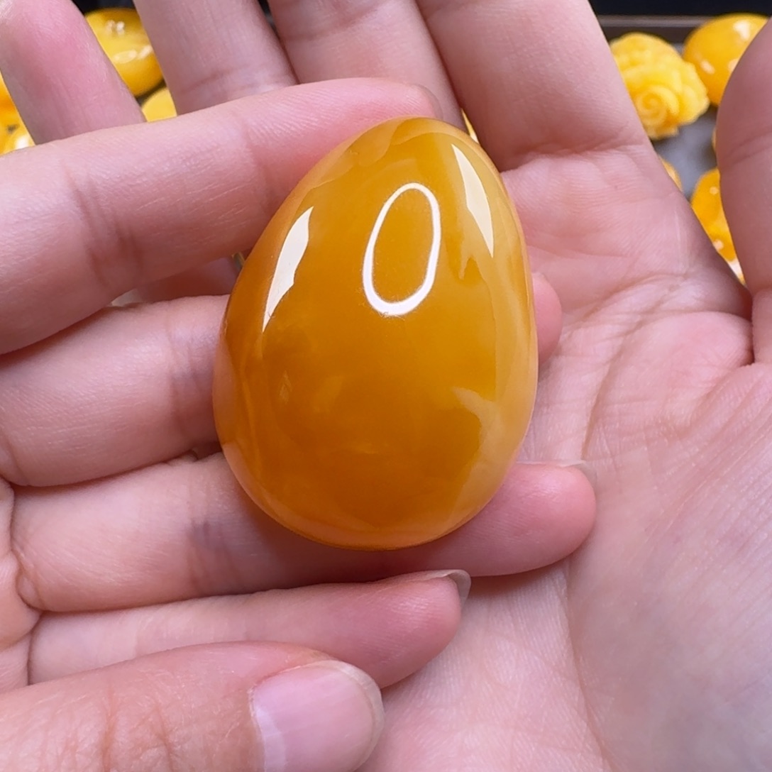 蜜蜡毛衣链未镶嵌