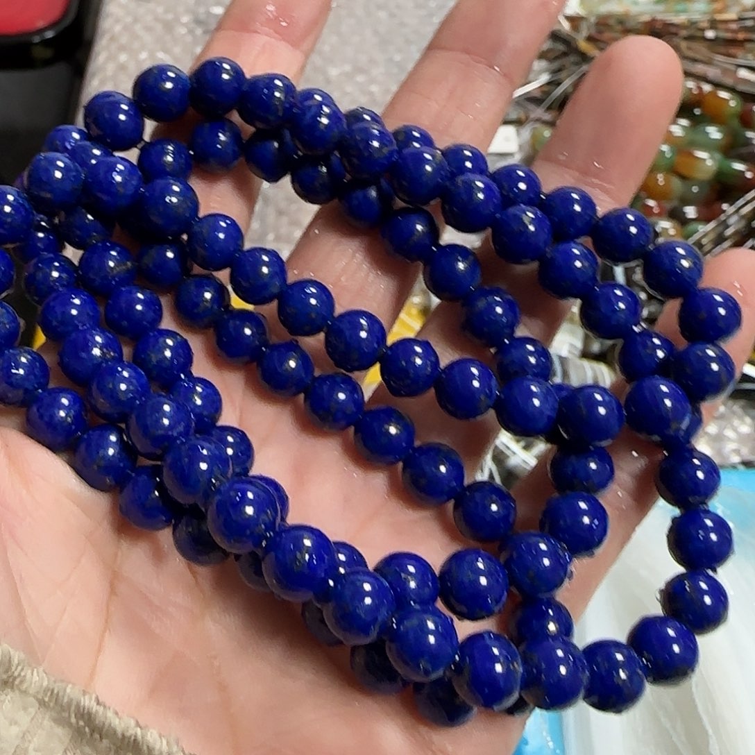 依***晨玛瑙/玉髓合金珠宝半成品青金多圈7mm拍三96发一条