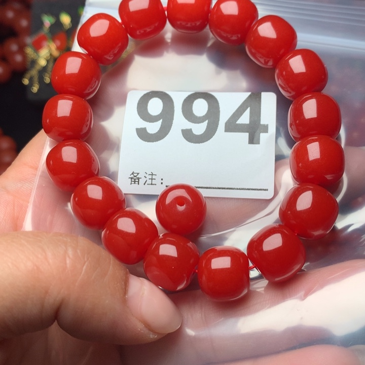 南红玛瑙手链未镶嵌薄***凉