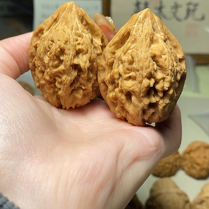 把件文玩核桃41+大沽石