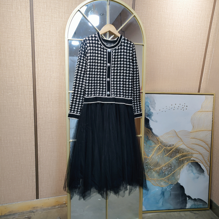 AF170孕妇黑色连衣裙100-130