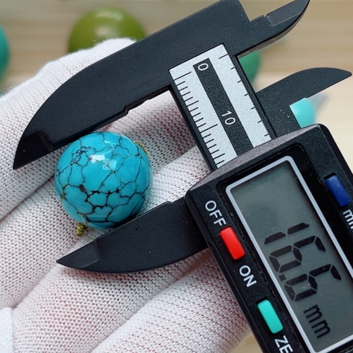 绿松石未镶嵌圆珠