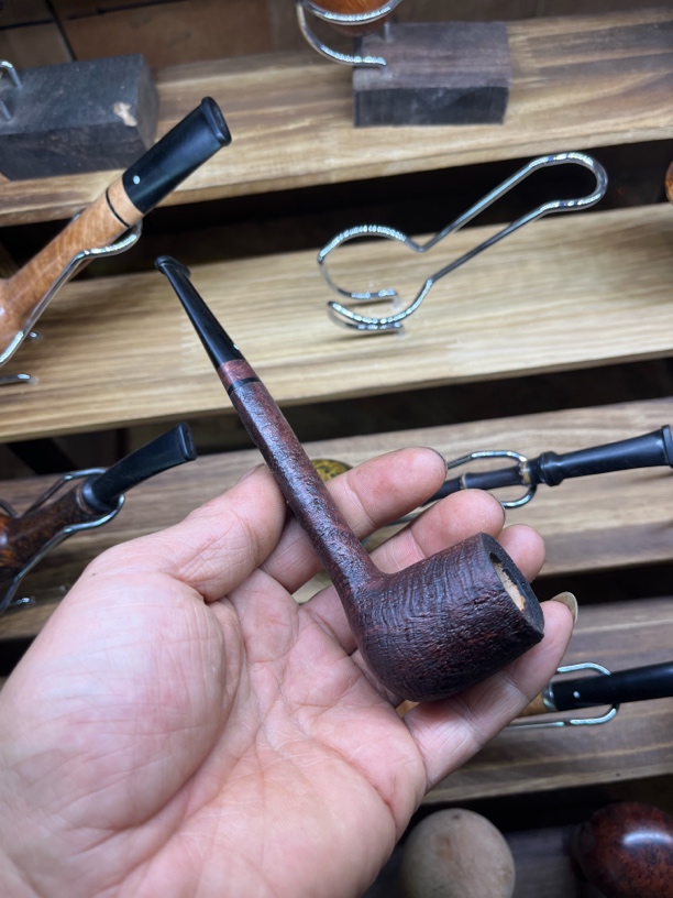 石楠木手工烟斗喷砂加拿大人同款烟斗