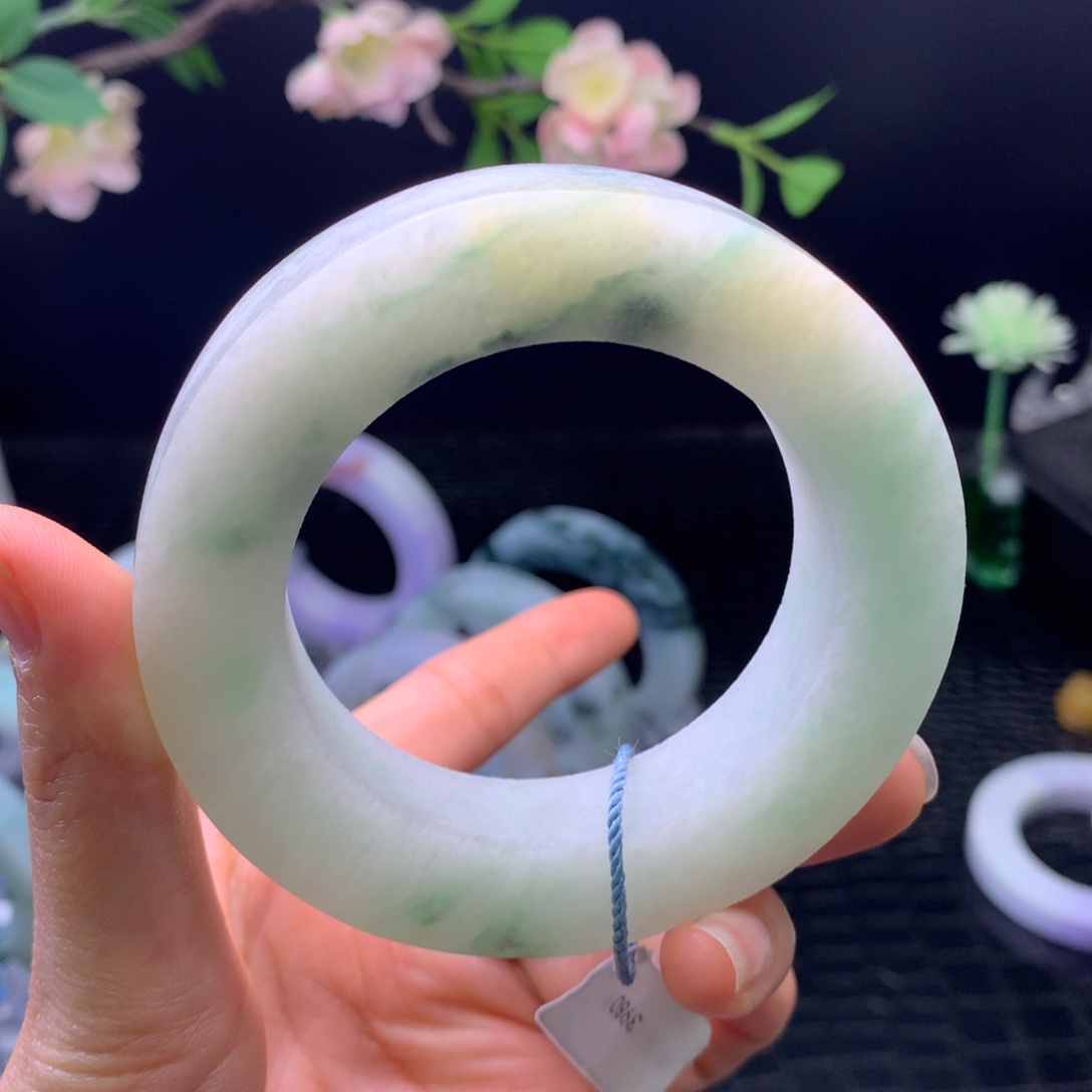 定制翡翠未镶嵌手镯54-68