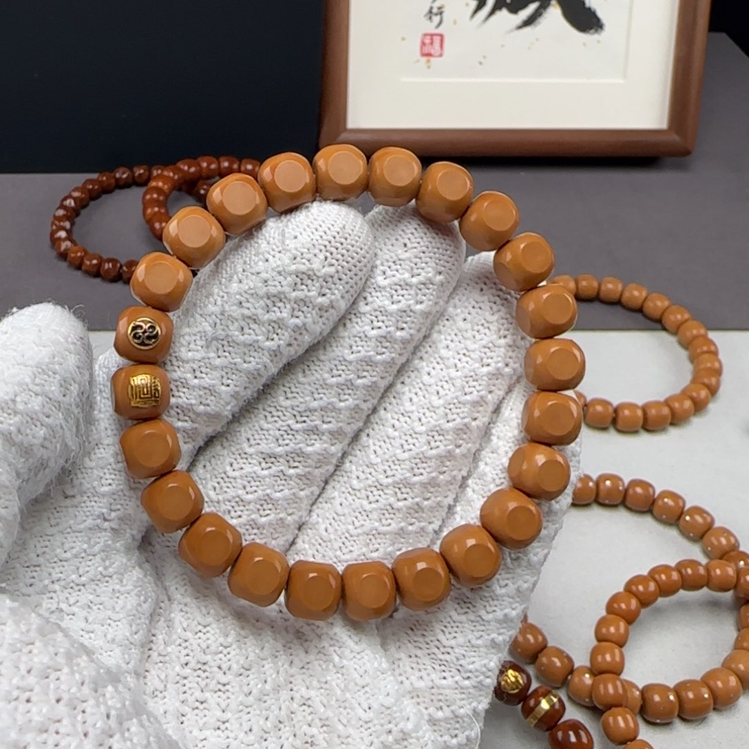 猴头核桃手串豆*双标六方