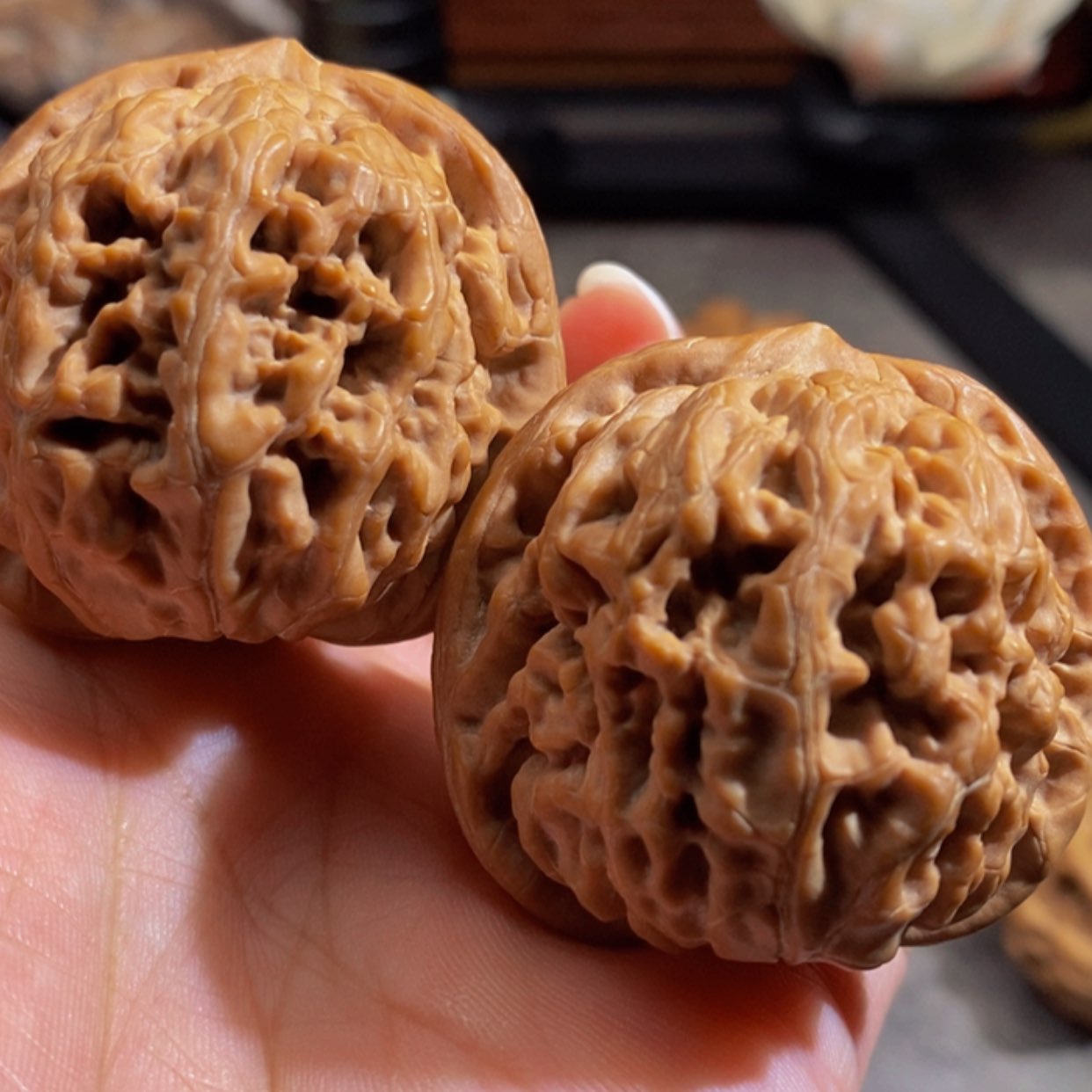 【闪购商品】吊坠文玩核桃花*鱼凤凰台