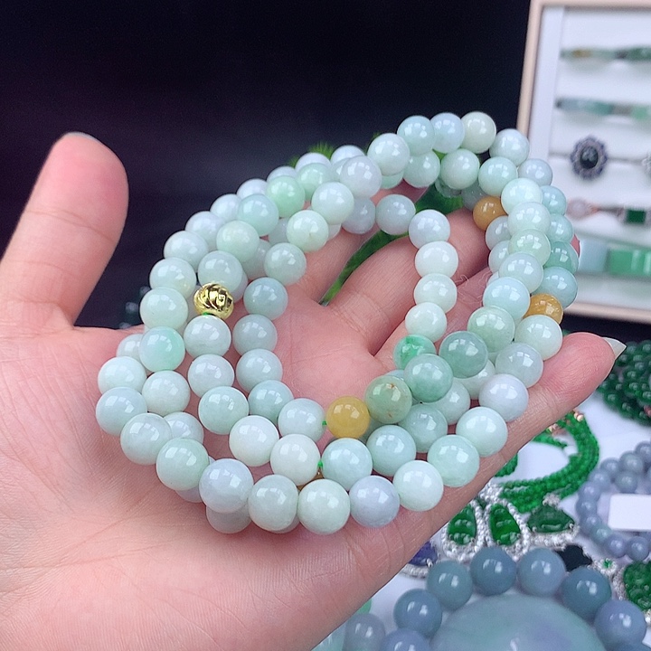 翡翠颈饰未镶嵌洗**华项链