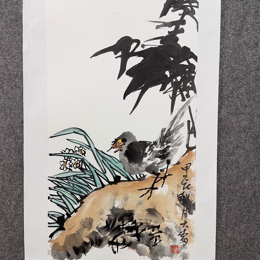 国画大雷老师手绘作品