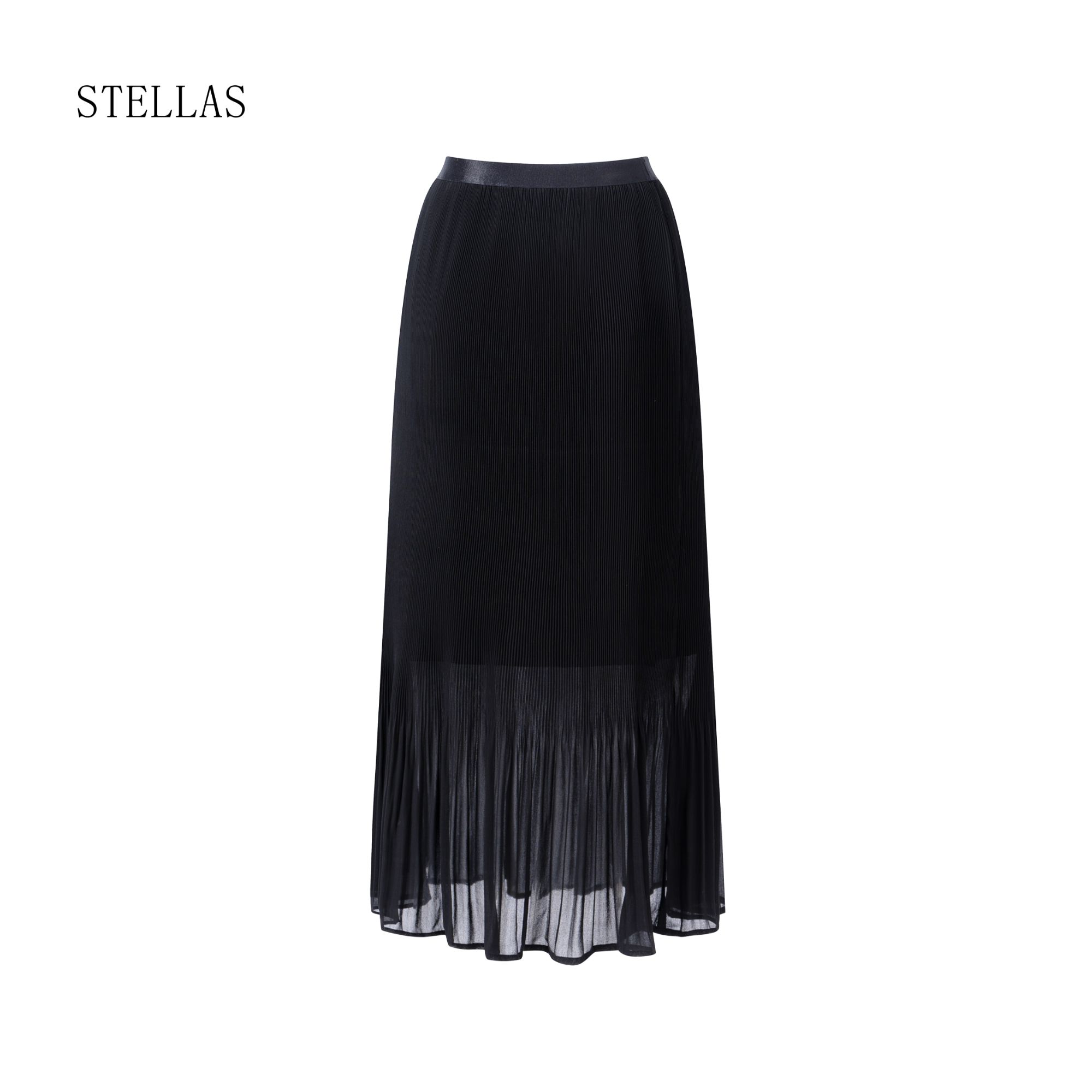 STELLAS 【艺术工艺】 设计感高腰显瘦压褶半身裙