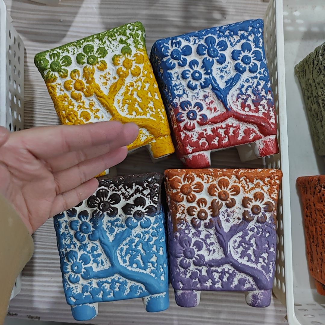 红陶吸水透气的白陶花盆凑满12发货