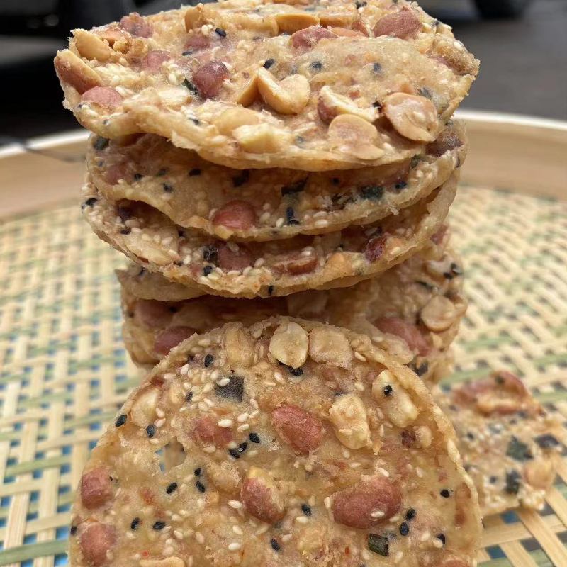 江西赣州特产月亮粑 休闲零食 花生巴 花生 花生米口味400克