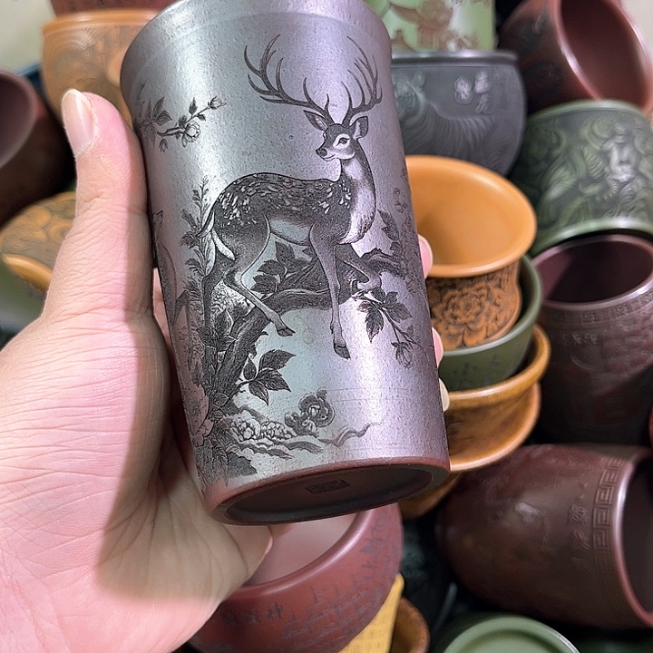 茶杯紫砂全手工紫砂主人杯