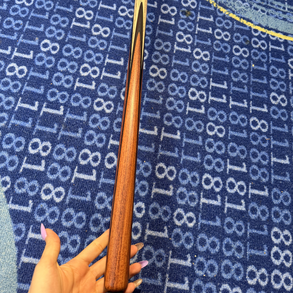 白酸枝高插双正剑光背手工小头台球杆