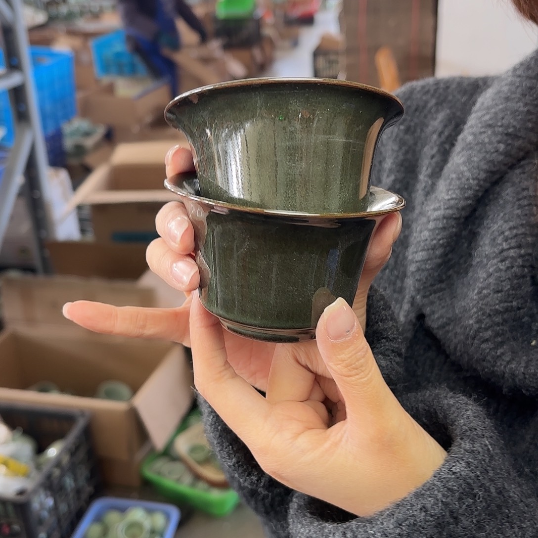 龙泉云间青瓷小米茶器