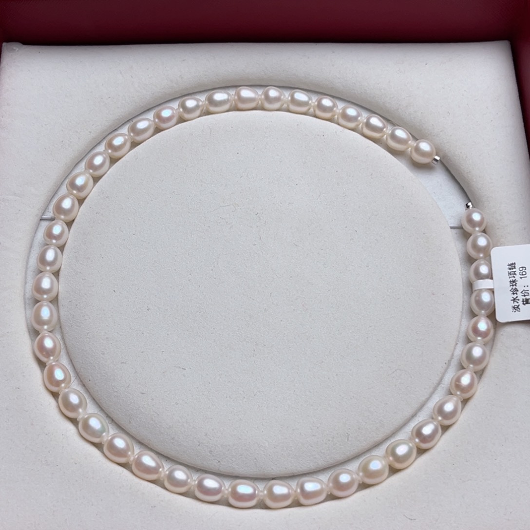 淡水珍珠颈饰未镶嵌8-9mm极光