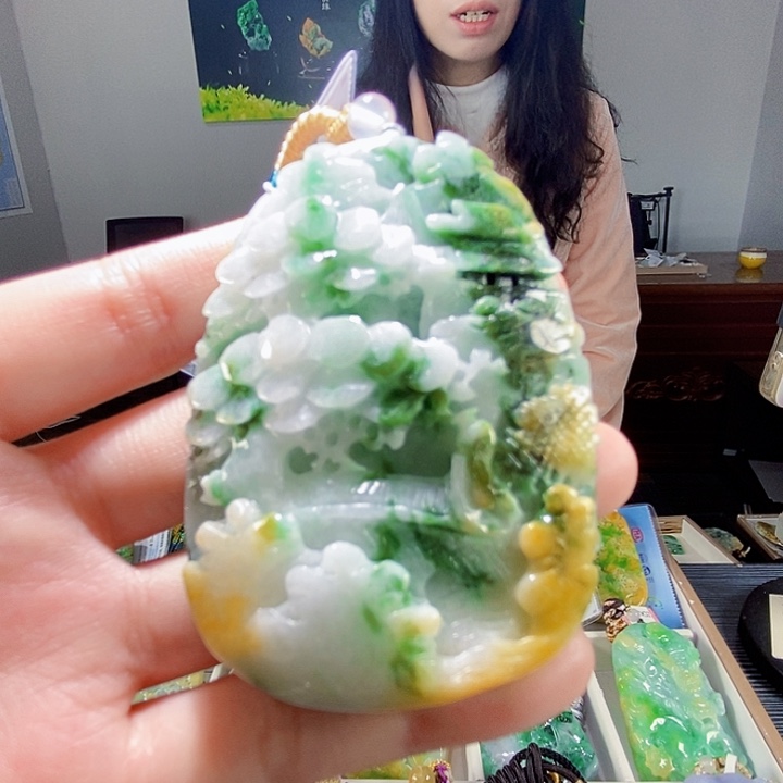 颈饰未镶嵌翡翠翡翠