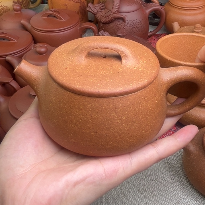 原矿黄降坡20目宽口石瓢精工半手260cc