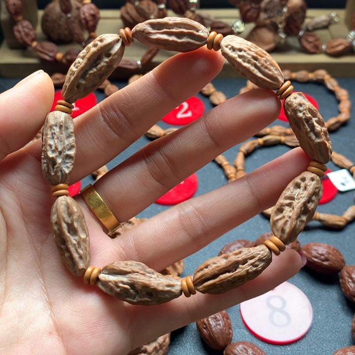 文玩核桃手串107瓜条异型