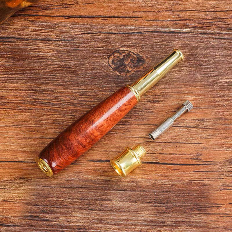 花梨木粗中细三用循环型烟嘴 男士便携可清洗可拆卸净烟过滤烟油