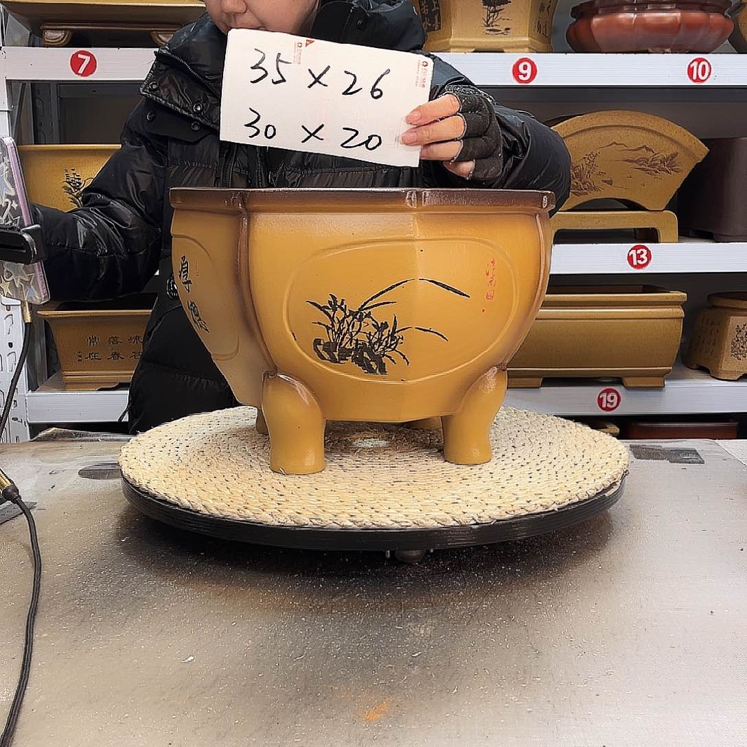 紫砂花盆紫砂花盆