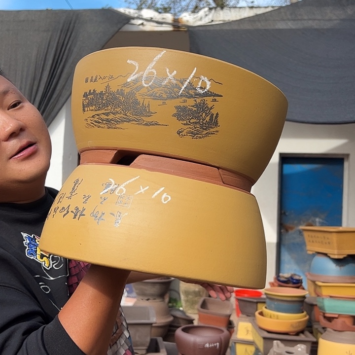 紫砂花盆紫砂花盆