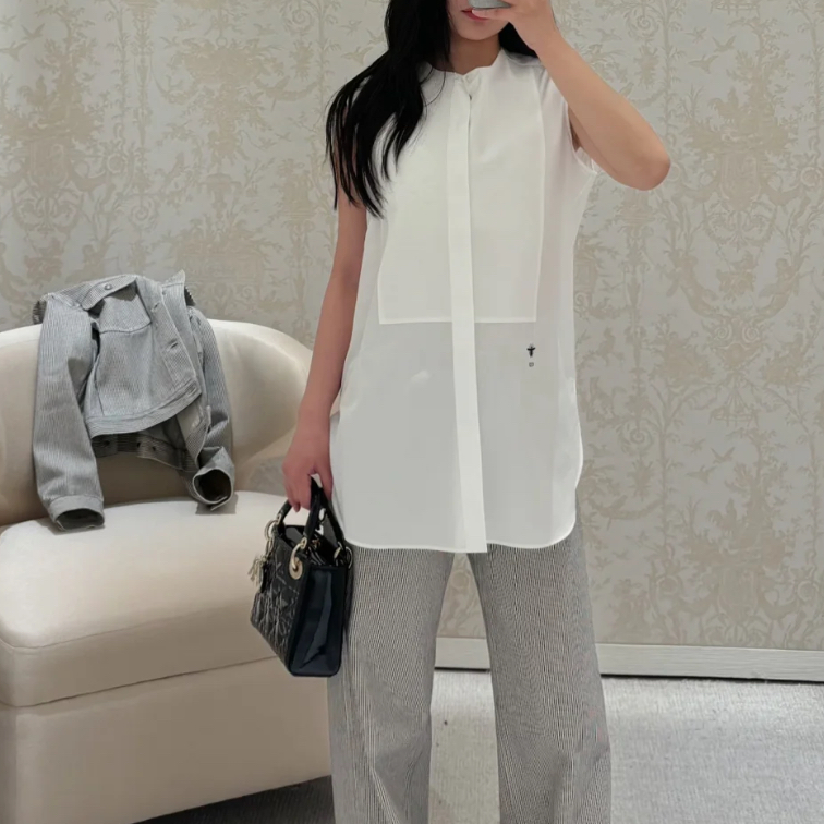 99新 DIOR/迪奥 无袖衬衫/34码/Xsp34379