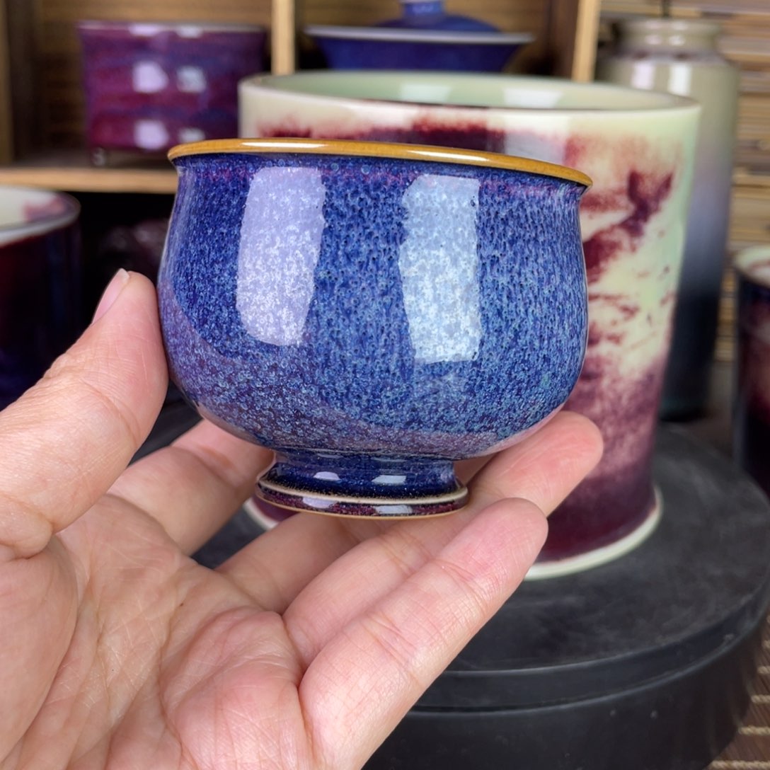 杯钧瓷作品默认不带礼盒