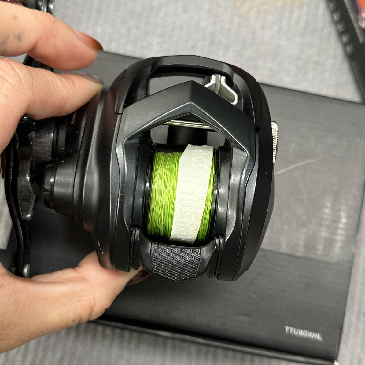 蜘蛛80左手8.1速185g4.5kg带KKR线杯正常使用痕迹盒书齐全