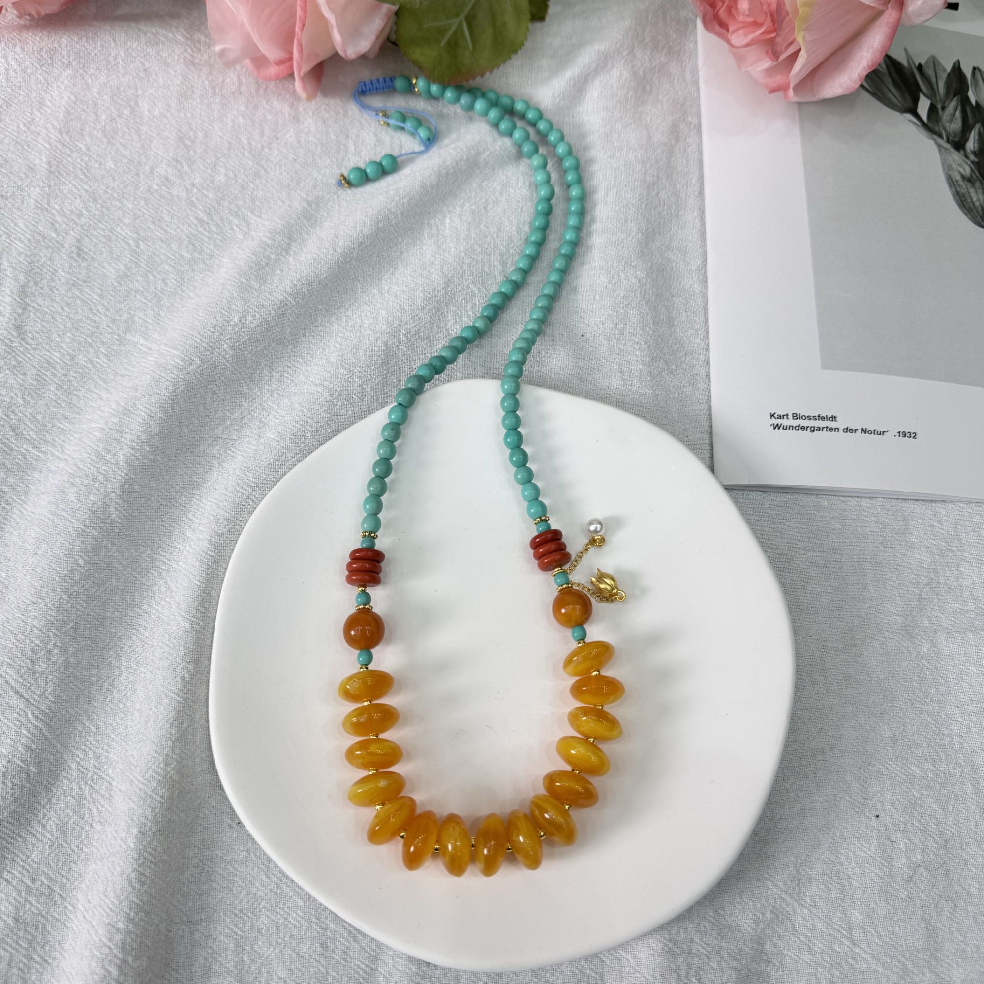 高定珠宝蜜蜡项链ZX1059S098