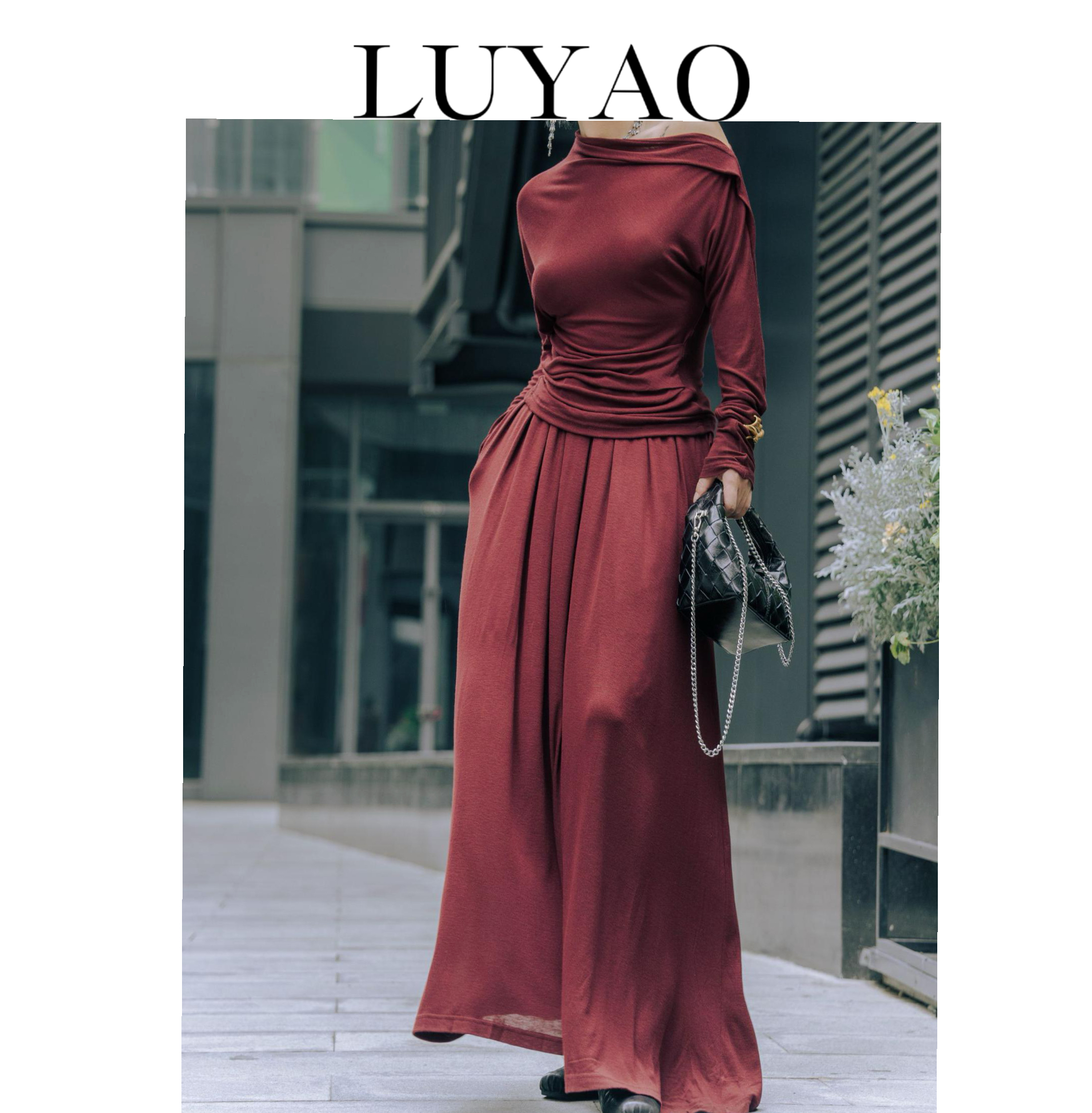 【LUYAO.录垚原创】“沙漠玫瑰”-半身裙套装