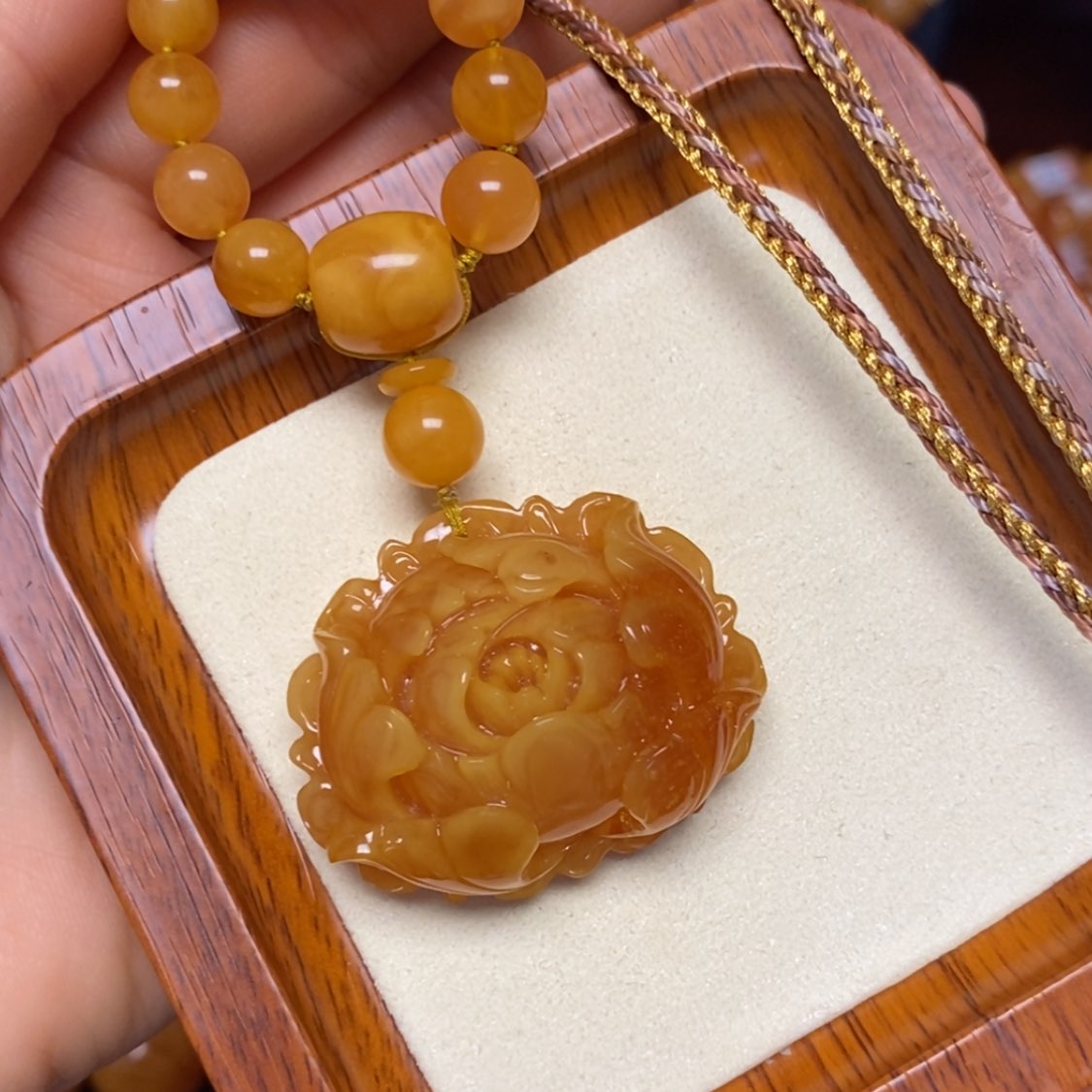 【闪购商品】蜜蜡颈饰未镶嵌项链