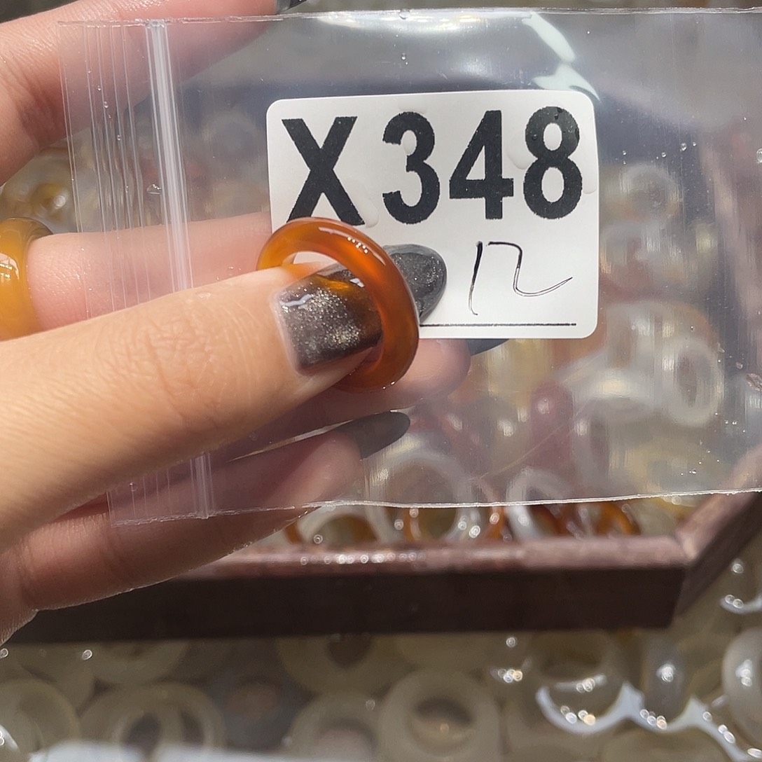 玛瑙/玉髓未镶嵌戒指348