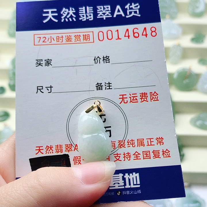 颈饰未镶嵌翡翠吊