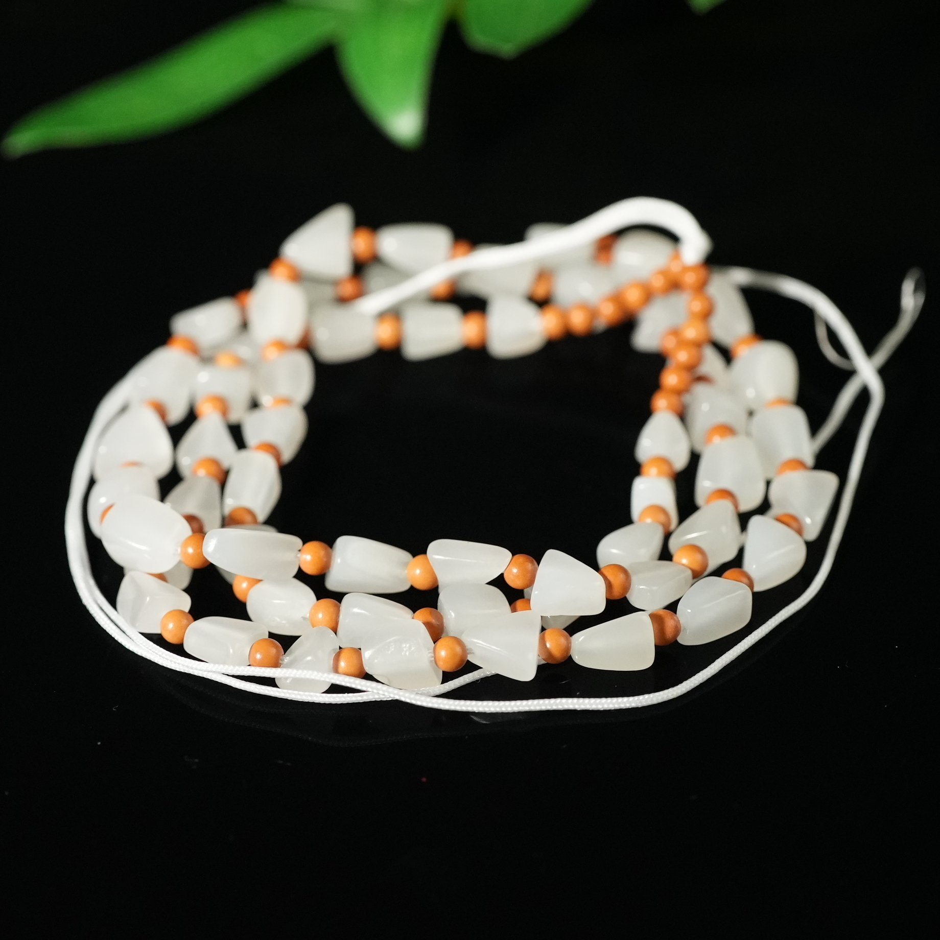 二十世纪中后期和田玉念珠AAHAN250418011多样性发货