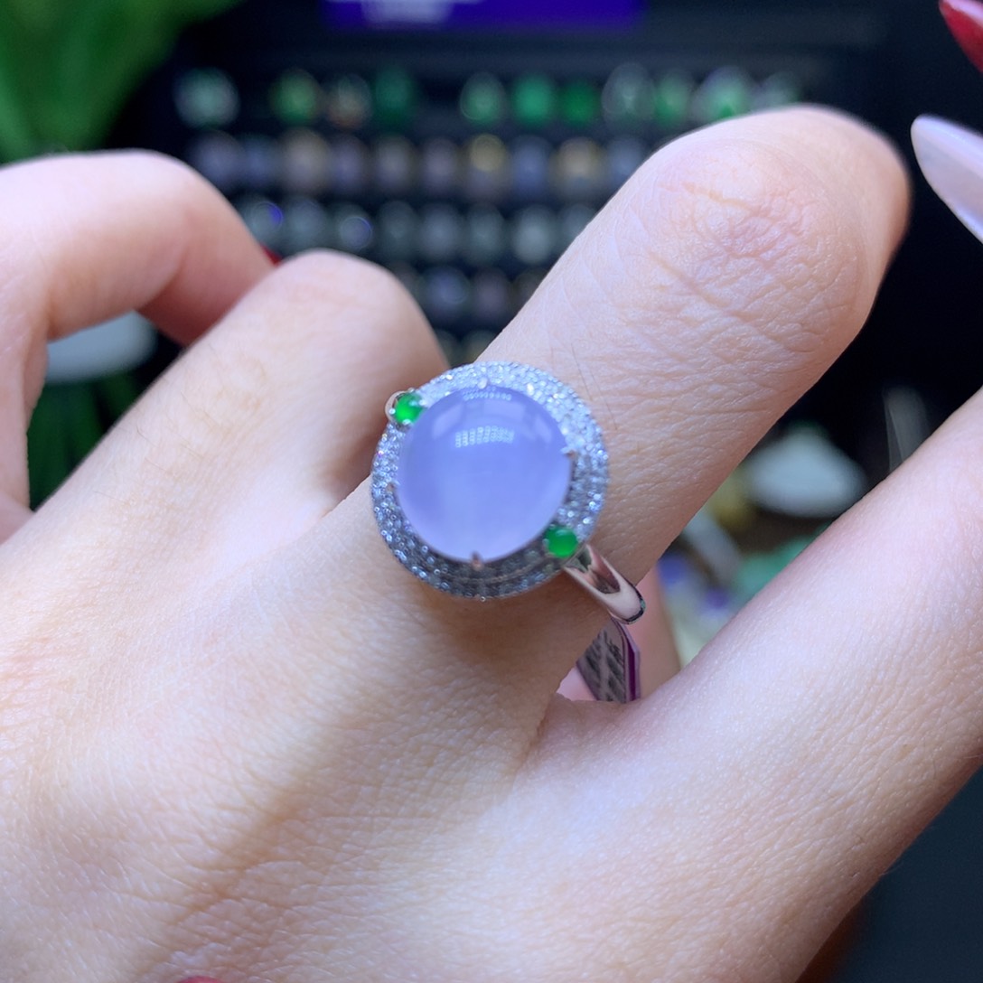 翡翠颈饰18K金镶嵌天然