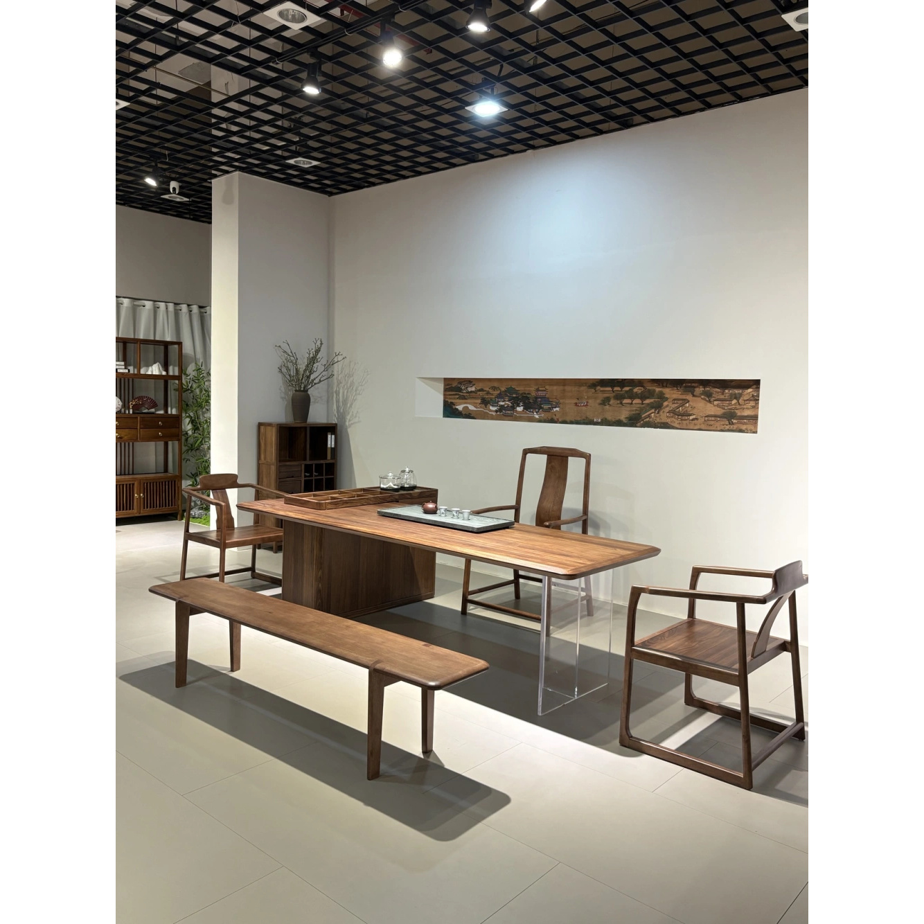 2025年新款简约时尚新中式茶桌热销热卖中岛茶台