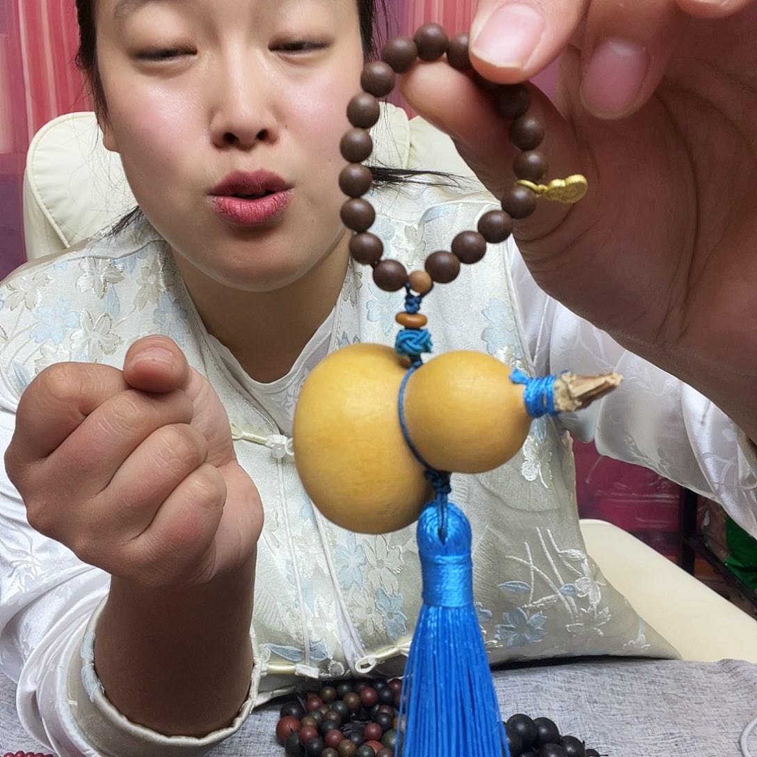 ****1泥塑大四合葫芦挂件