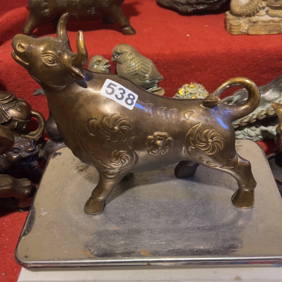 惧***怕黄铜摆件，文房摆件