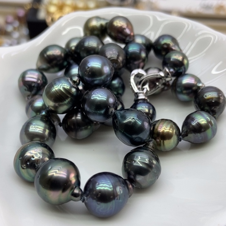 海水珍珠项链银S925镶嵌