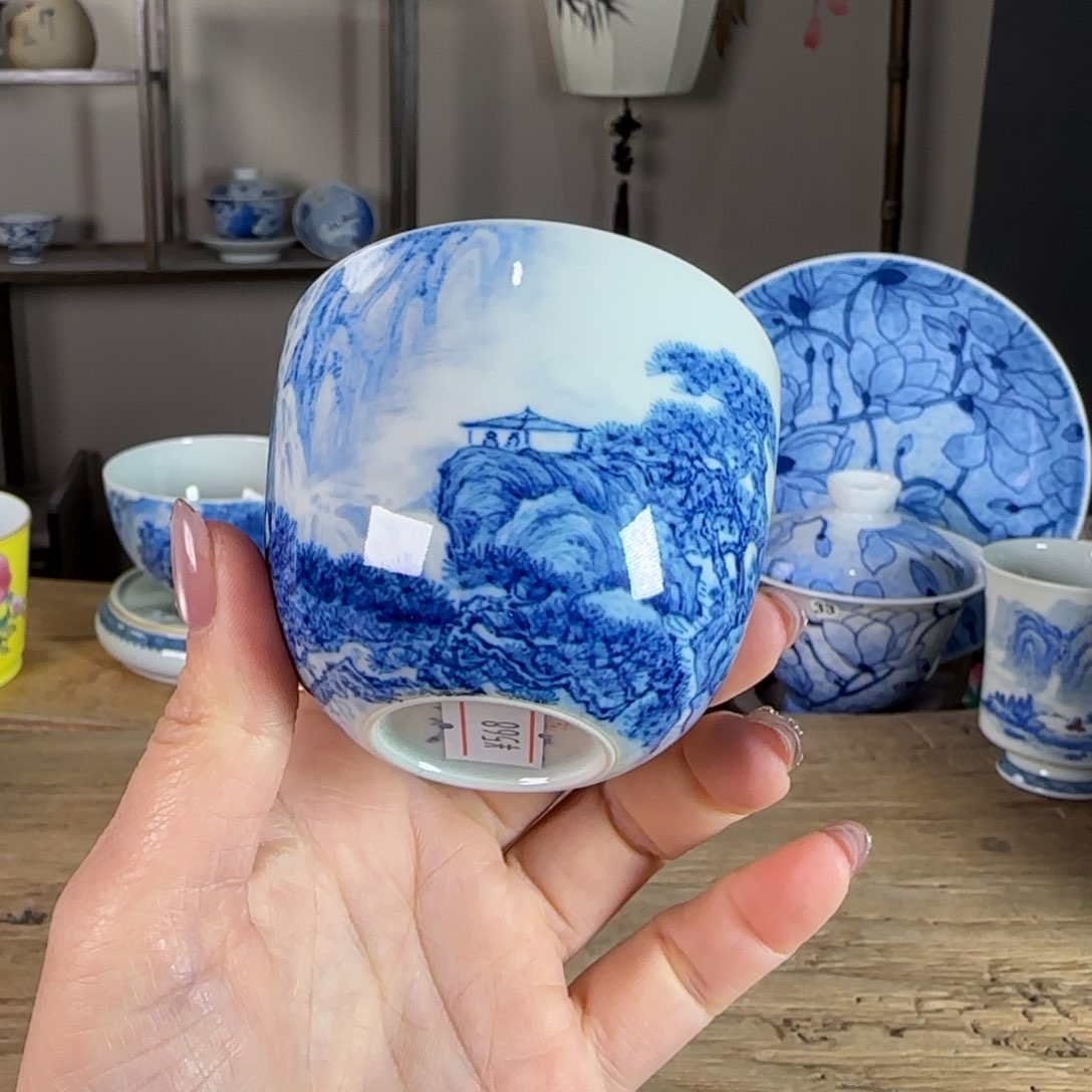 杯景德镇陶瓷柴烧多人 