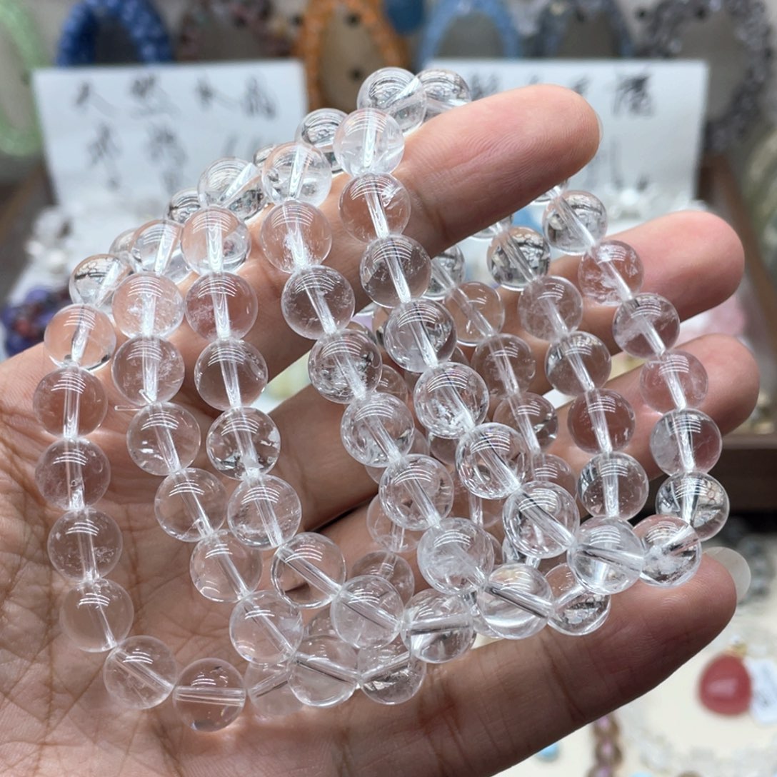 水晶手链未镶嵌10咪福利款白水晶